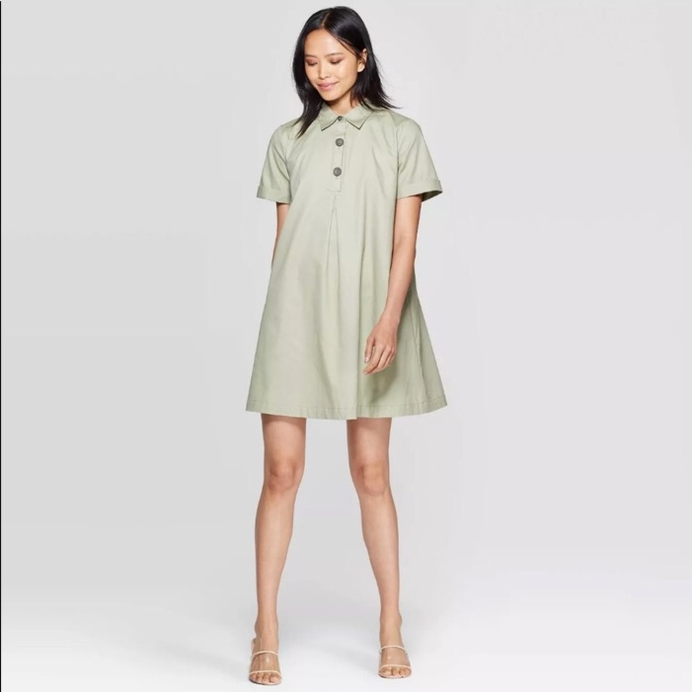 Who What Wear Cotton Trapeze Dress sz S
